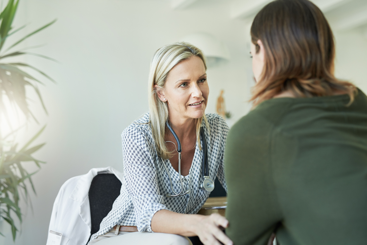 woman in doctor's office asking: what is ketamine used for in mental health?